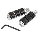 OXMART Motorcycle Foot Pegs, Engine Guard Bar Highway Foot Rests,with Anti-Slip Cushioning Rubber,Universal Fit for Harley Davidson Sportster Honda Yamaha Suzuki Kawasaki