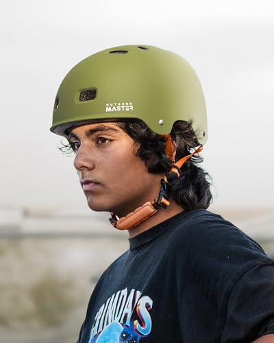 Image of OutdoorMaster Skateboard Cycling Helmet - Two Removable Liners Ventilation Multi-Sport Scooter Roller Skate Inline Skating Rollerblading for Kids, Youth & Adults