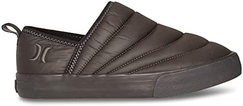 Hurley Women's Puffchuck Indoor-Outdoor Slipper, Black/Black, 8 | Image 3