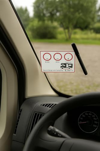 Gradert-Elektronik Wohnmobil Aufkleber Gewicht & Achslast – 2er Set (100×70 mm) | Selbstklebend, beschreibbar, wetterfest | Für Wohnmobil, Van, Transporter