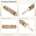 LUMINFLY Carved Beech Wood Cookie Stamp Rolling Pin, Vintage Embossed Design, Kitchen Tool for Cookie Makers, Great for All Ages and Festive Treats