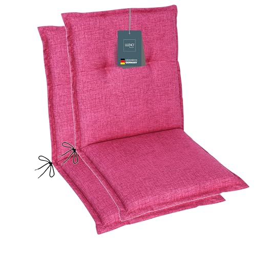 LILENO HOME Gartenstuhl-Auflage 1er Set – Bequemes Hochlehner Sitzkissen In Rot – Mit Teflon-Schutz – Universal Passend Für Garten- & Klappstühle – Wasserabweisend & Fleckenschutz LILENO HOME Gartenstuhl-Auflage 1er Set – Bequemes Hochlehner Sitzkissen In Rot – Mit Teflon-Schutz – Universal Passend Für Garten- & Klappstühle – Wasserabweisend & Fleckenschutz