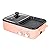 Electric Hot Pot with Korean BBQ Grill,Kbbq Grill Indoor, 2 In 1 Multifunction Nonstick Griddle,Great for Family Dinners, Grill Steak for Pasta,Separate Dual Temperature Control (Pink)
