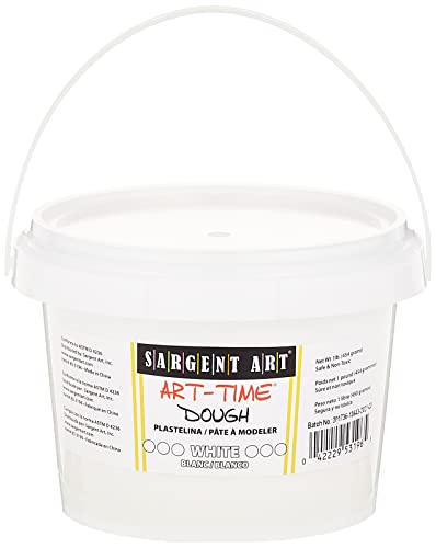 Sargent Art 1-Pound Art-Time Dough, White, Non-Toxic, Very Malleable, Adaptable, Easy Storage, Reusable, Package may vary #1