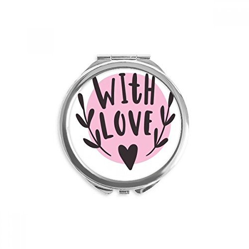 Citation style miroir maquillage de poche avec ton coeur rose pour exprimer votre style