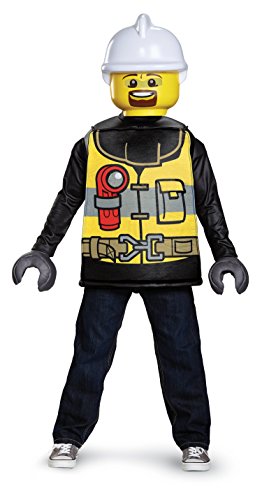 Disfraz Completo Bombero LEGO Clásico Pequeño miniatura 1