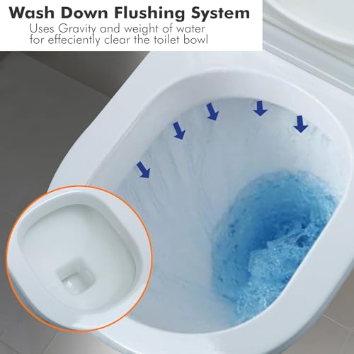 Image of WASSMIST Western Toilet for Bathroom - Modern Commode for Toilet | Bathroom Commode for Comfort and Style (Wall Hung)