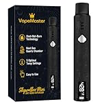 VapeMaster Skywalker Mini Dry Herb Vaporizer Pen Portable Herbal Vaporiser - Next-Gen Quartz Chamber, Temperature Control, LED Display, Pure Vapor, No Nicotine (Dark Black)