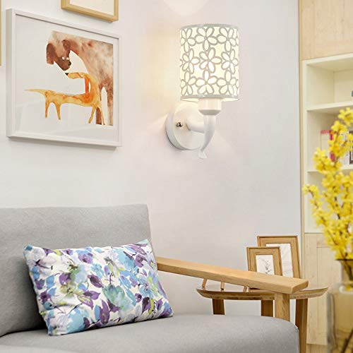 Aplique de pared cromado con diseño hueco moderno para iluminar el dormitorio y pasillo 4