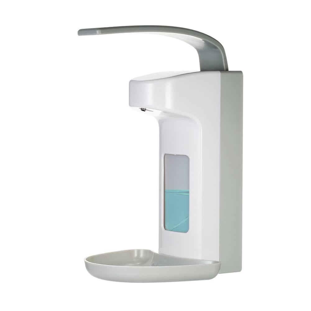 UDSKNV[KSL Wall Mounted for Rest Room Shampoo Box Manual Single Bottle 500ml Elbow-Press Soap Dispenser