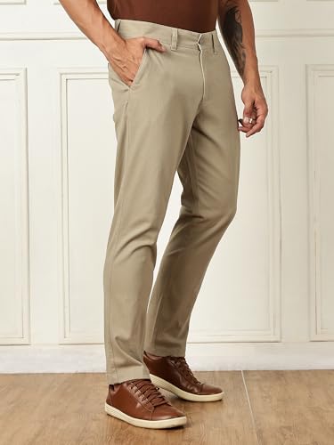 Image of Thomas Scott Men's | Solid | Regular Fit | Premiun Cotton | 4 Pocket | Formal wear Trouser | Casual Chino | Pants for Men