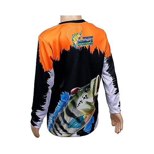 Camiseta de Pesca Infantil Proteção Solar 50+ UV Life Pesca - Tucuna