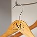 Fornixe Personalized Name Wedding Hanger, Custom Name and Date Engraved Wooden Hanger, Personalized Bride Groom Hangers for Wedding Engagement-6