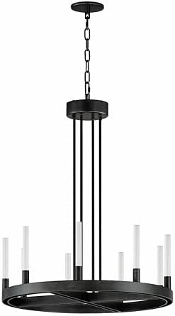 Maxim Ovation - 18W 9 LED Chandelier-26.5 Inches Tall and 23.5 Inches Wide-Black Finish