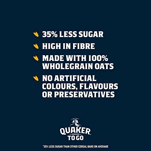 Quaker Porridge To Go Cinnamon Squares, 55 g, Pack of 6