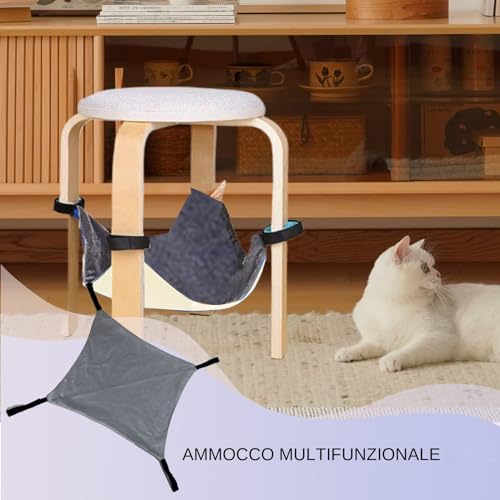 Hamac pour chats réglable et suspendu pour dodo d'animaux - 3