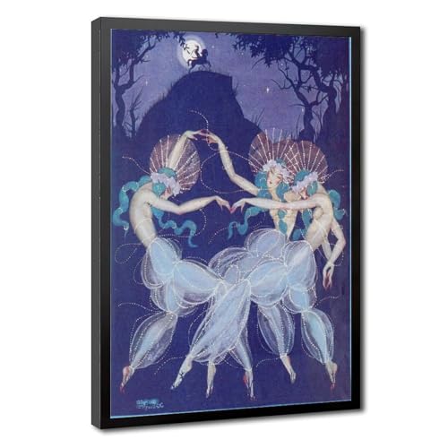 Toile Moon Madness par Aleksander Rzewuski | Cadre mural suspendu 61x91cm
