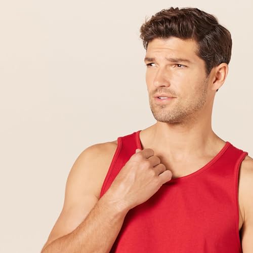 Image of Amazon Essentials Men's Active Quick Dry Tech Stretch Moisture Wicking Lightweight Gym Tank Top
