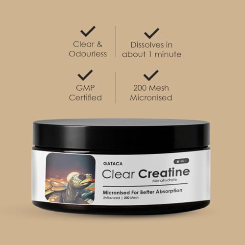 Image of GATACA Creatine Monohydrate 200 Mesh | Ultra-Micronized for Maximum Absorption | Daily Strength, Focus & Recovery. Backed by Science, Designed for You - 100g