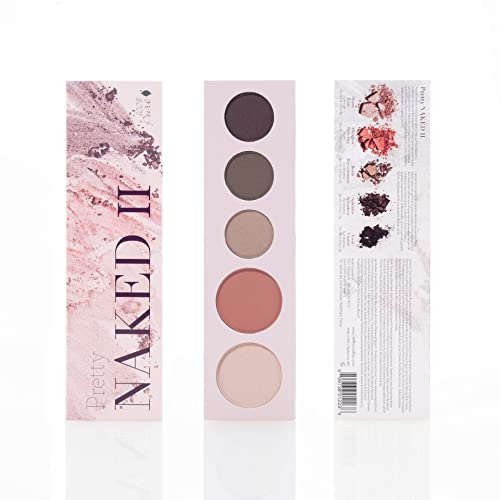 100% Pure Pretty Naked Ii Makeup Palette All In One Compact 3 Eyeshadow, Blush, Face Highlighter, Fruit Pigmented Natural Nude, Rose, Smokey Neutral For All Skin Types - Vegan (Nude To Smokey Tones) #TOP1