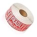 120Pieces Fragile Sticker Caution Labels 3x1Inch Adhesive Warning Sticker for Warehouse Industrial Packaging Adhesive Warning Labels