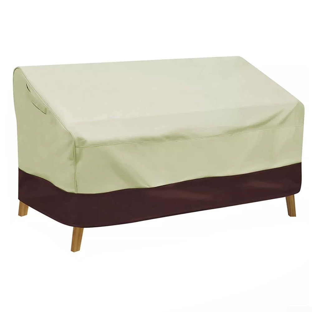 Copridivano da giardino per esterni, impermeabile per esterni, copertura per panca da giardino a 2-4 posti, tessuto Oxford 210D, copertura per panca da esterno (210D: 193 x 83 x 84 m)