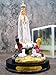 6.5 Inch Our Lady of Fatima Statue with Children Apparition Made in Portugal, White