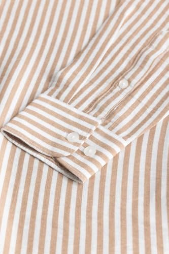 Image of Men's Cotton Casual Printed Striped Stylish Shirt for Men