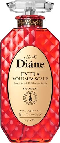 Moist Diane Extra Volume & Scalp Shampoo, Silicone and Sulfate Free, Gentle & Scalp-Friendly Formula, with Japanese Organic Argan Oil, 15.2 Oz