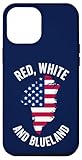 Rouge Blanc et Blueland Groenland USA Drapeau Amérique Coque pour iPhone 12 Pro Max