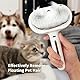 Katzenbürste mit Dampf, 3-In-1 Katzen Dampfbürste mit Spray für Langes/Kurzes Haar, Hundebürste mit Dampf für Massage, Pflege und Haarentfernung, Dampfbürste Hund mit Wassertank und Spray