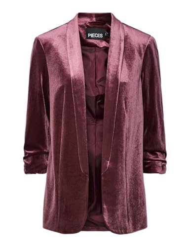 Blazer 3/4 en Velours PIECES Pcbosella Femme en vert forêt