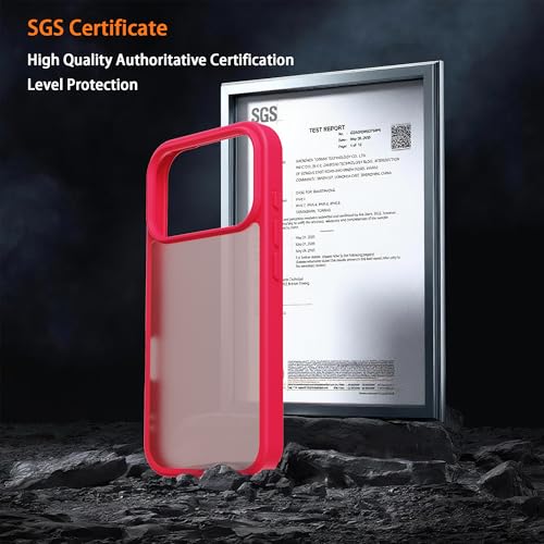 Image of iPhone 18 pro /17 pro Case,Translucent Matte (Rose red)