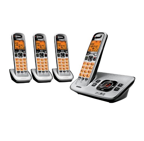 Uniden D1680-4 Cordless Phone/Answering System with 4 Handsets
