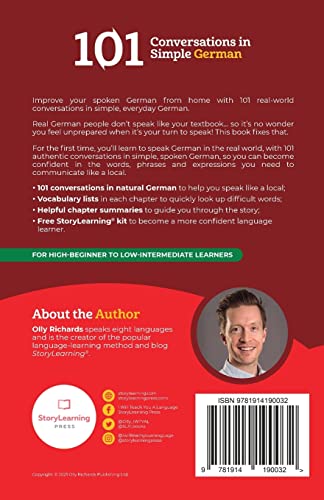101 Conversations in Simple German: Short, Natural Dialogues to Improve Your Spoken German From Home