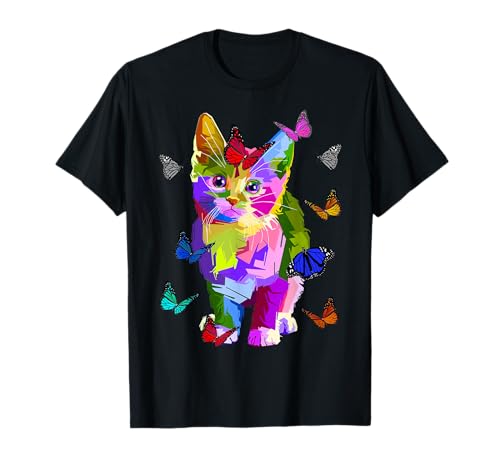 Sweet Kitty - Mariposas - Regalos divertidos para amantes de los gatos Camiseta
