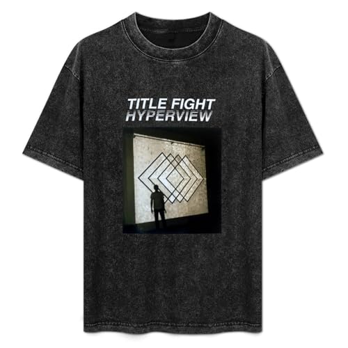 Title Fight Hyperview Punk Rock Men's T-Shirt Black Unisex Mens Tees L