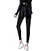 Wshtrsyh Damas Faldas De Tenis Plisadas Mujeres Bádminton Dancing Skort Leggings Red Running Pants-Negro Simple-S