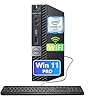 Dell Mini PC empresarial OptiPlex 7060, Intel Core i7-8700T, 8 GB de RAM, SSD de 256 GB, USB tipo C, WiFi + Bluetooth, teclado y mouse, Windows 11 Pro (renovado)