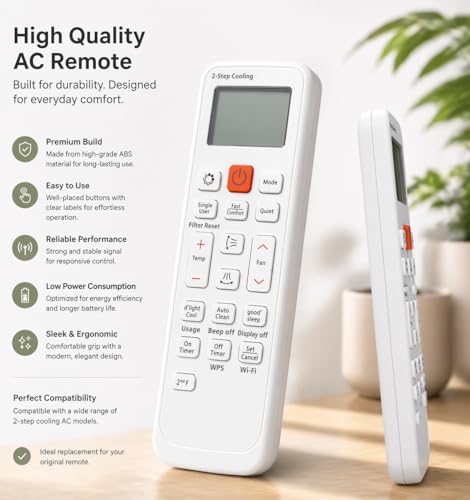 Image of Original Remote Control Compatible with Samsung ac Remote Control for Split Ac [AC-90A]