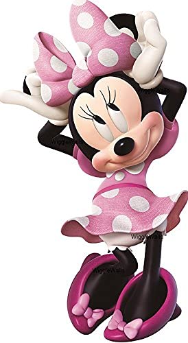 Wigglewalls MINM30 10 Inch Minnie Mouse Bow Mickey Removable Wall Decal Sticker Art Home Decor 6 Inches Wide thumb #1