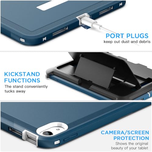Aicase Ipad 10Th Generation Case 2022 With Belt Clip Ipad 10.9 Inch Case Heavy Duty Shockproof Triple Layer Defense With Built-In Screen Protector Full-Body Rugged For Ipad 10Th Gen_4 thumb #4