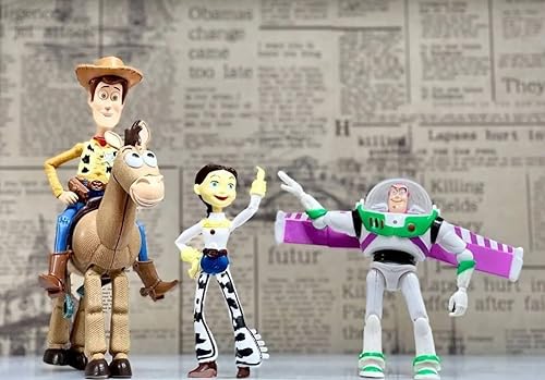 RVM Toys Toy Story Set of 4 Woody Buzz Lightyear Action Figure Collectible Toy