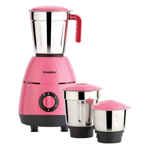 PREMIER PINKY MIXER GRINDER WITH 3 STAINLESS STEEL JAR 230V & 550W CODE-021083, REGULAR