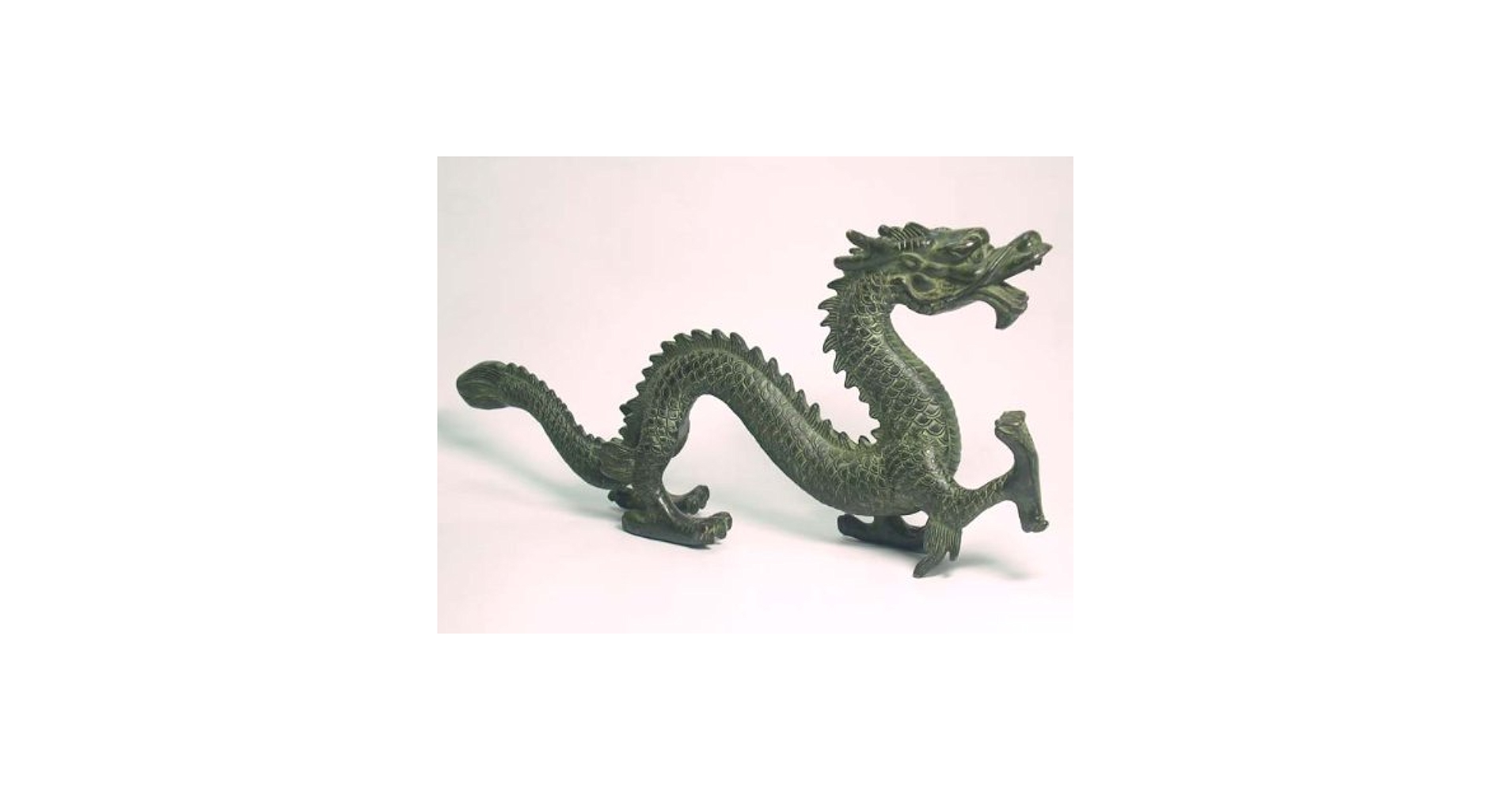Amazon.co.jp: 開運青銅龍（ブロンズドラゴン）の置物（高さ約