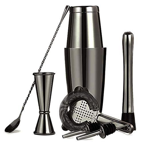 Set de 8 piezas de coctelera acero inoxidable cobre 28 OZ miniatura 5