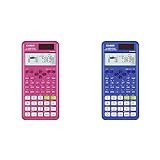 Casio fx-300ESPLS2 Pink and Blue Scientific Calculators Small Bundle