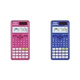 Casio fx-300ESPLS2 Pink and Blue Scientific Calculators Small Bundle