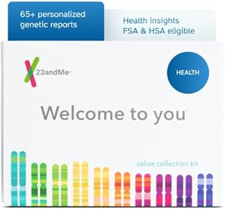 23andMe Health Service - DNA Test with Personal Genetic Reports Including Health Predispositions, Carrier Status & Wellness Reports - FSA & HSA Eligible (Before You Buy See Important Test Info Below)
