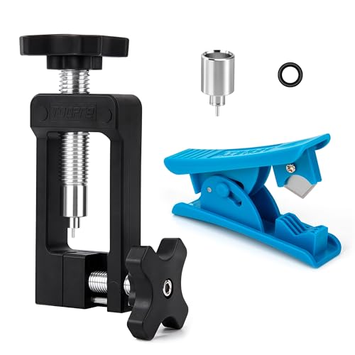 Songella Herramienta de Inserción de Aguja de Bicicleta Cortador de Tubos de Bicicleta Herramienta de Instalación de Aguja de Aceite para Bicicleta